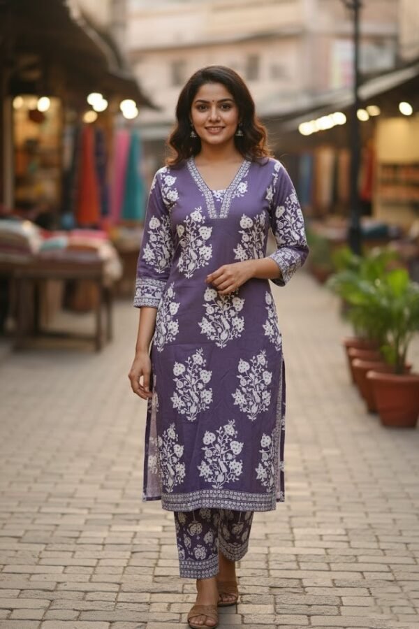 The Lavender Blossom Cotton Co-ord Set