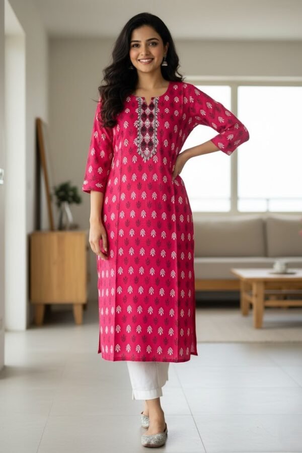 Avaasa Premium Rayon Printed Kurti